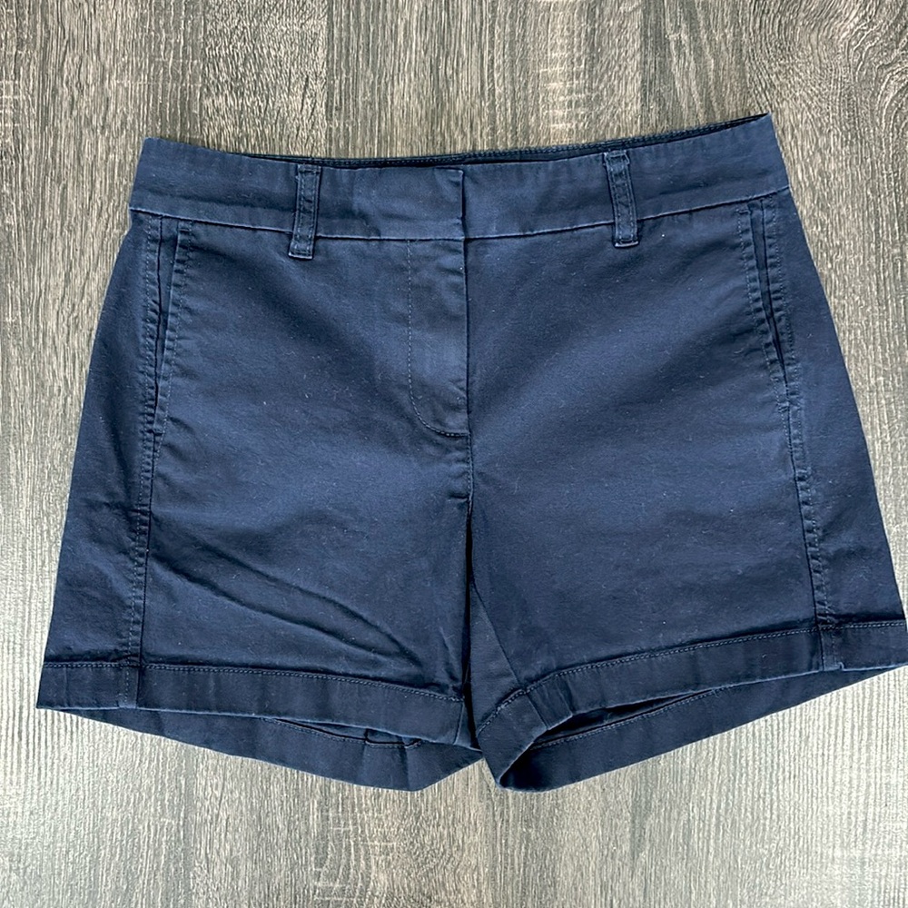 SOLD JCREW Navy Blue Chino Shorts Sz 2